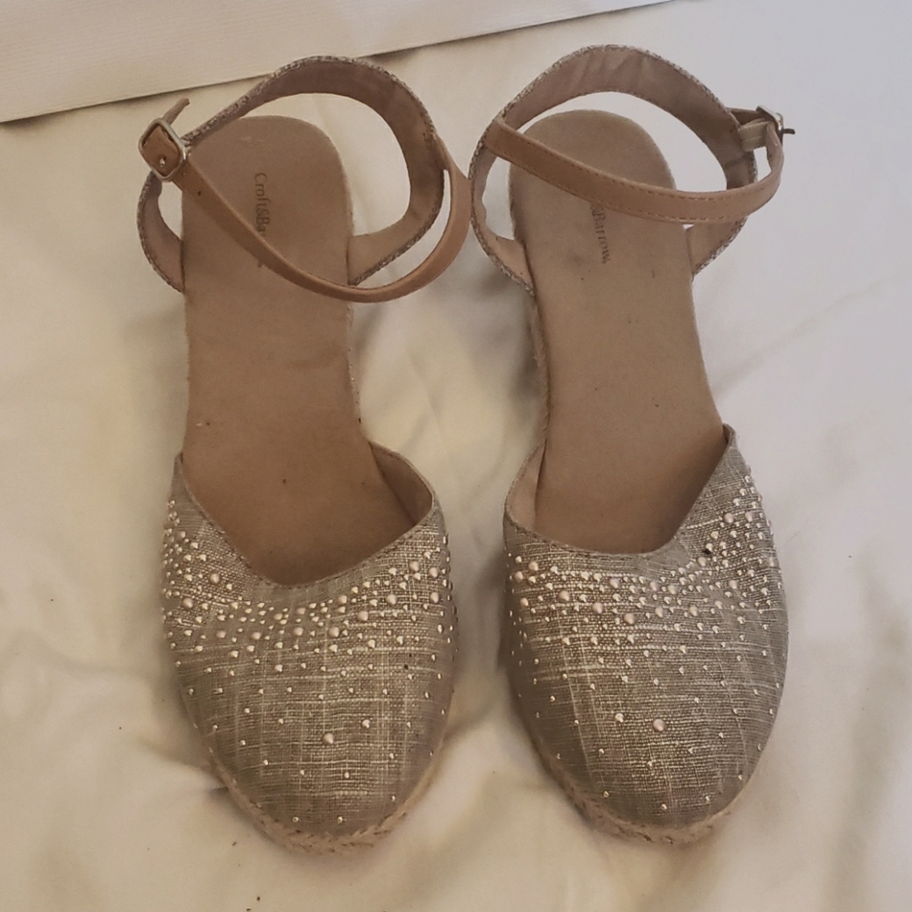 Woven Wedge Sandals